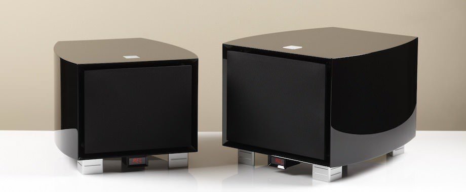 Subwoofers REL G1 (left) and REL G2 (right)