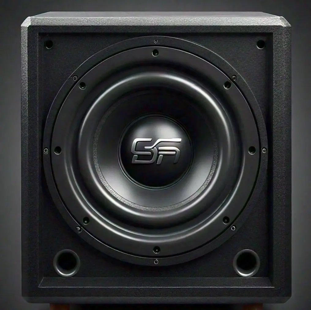 A subwoofer Box explaining what is Bass Reflex enclosure