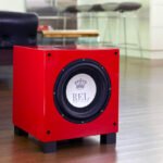 Front view of REL T/9i RED Subwoofer