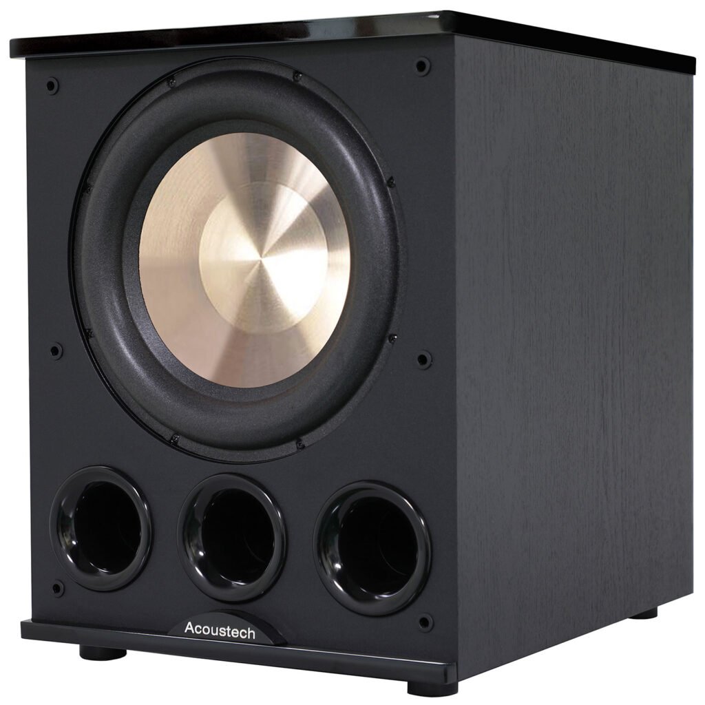 Front and side view of Bic Acoustech Pl-300