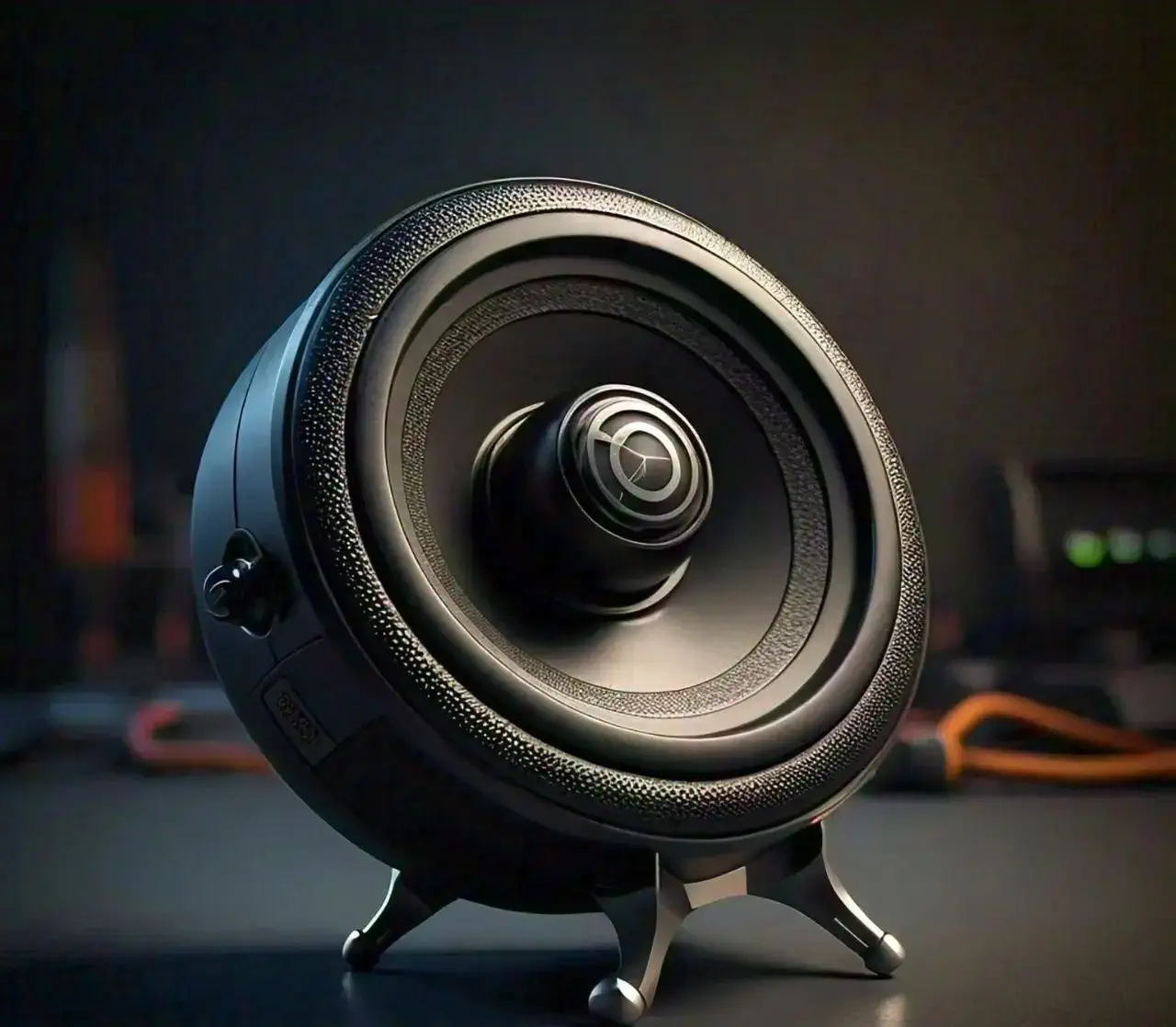 closer view of the new model bass shaker in black color