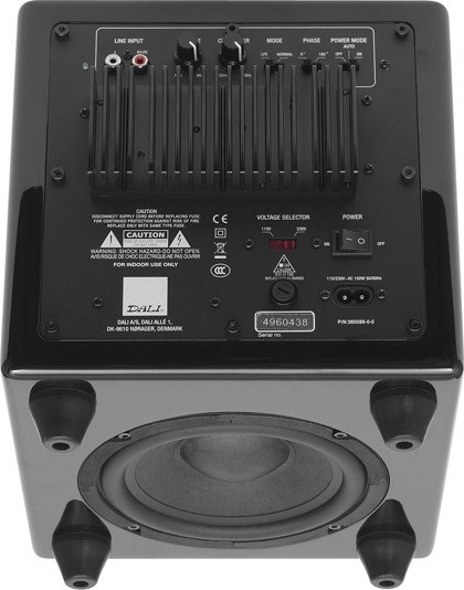 Back view of DALI Fazon Sub1active subwoofer