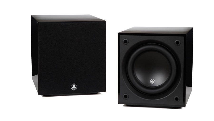 Front and back view of JL Audio Dominion D110 Subwoofer