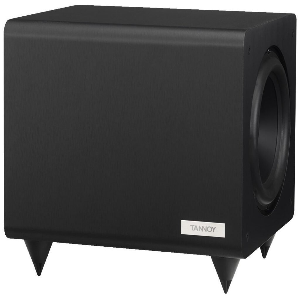 Side view of Tannoy TS2.12 powered subwoofer