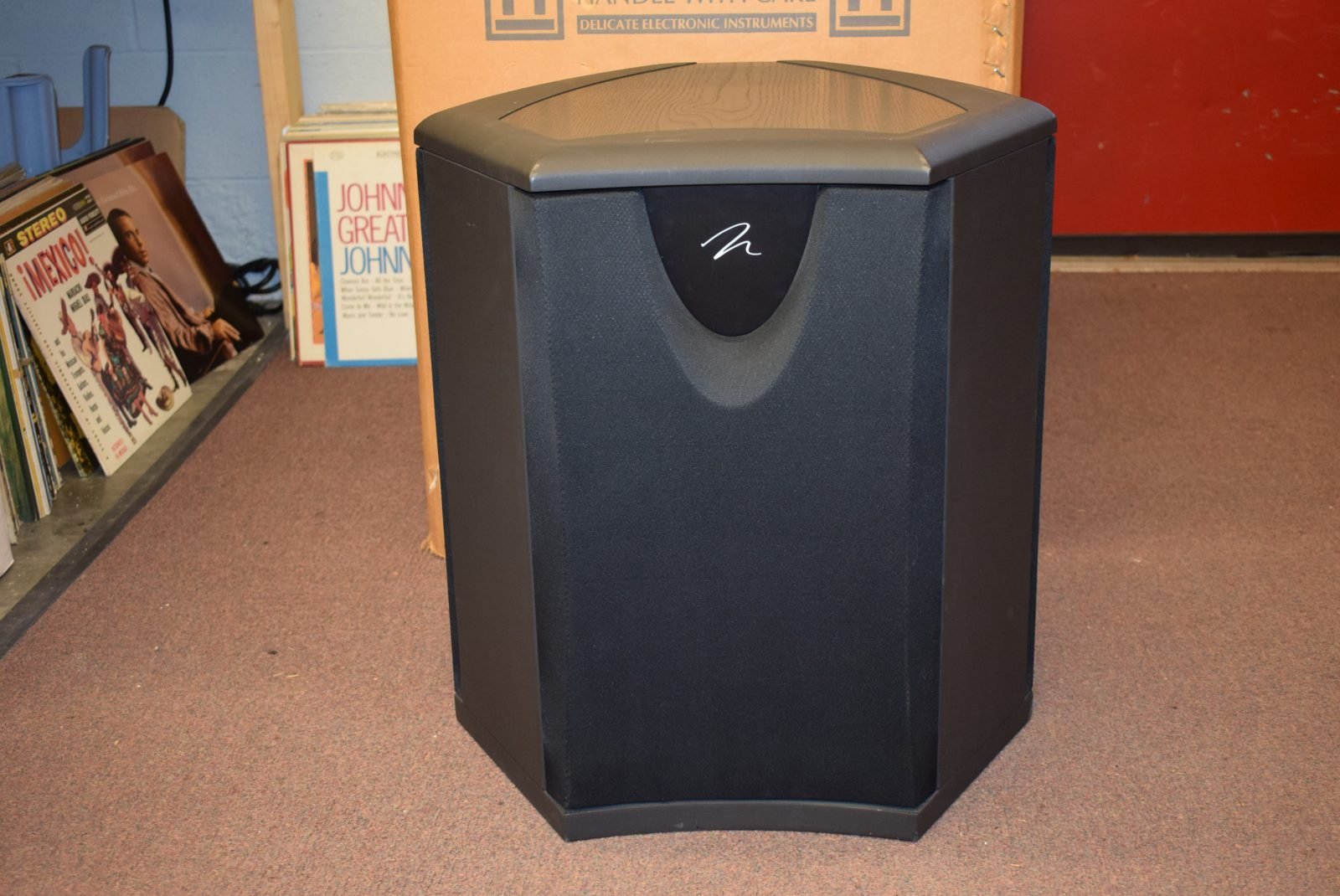 View of MartinLogan Depth powered subwoofer