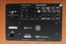 Close back view of Paradigm Reference Servo-15 powered subwoofer