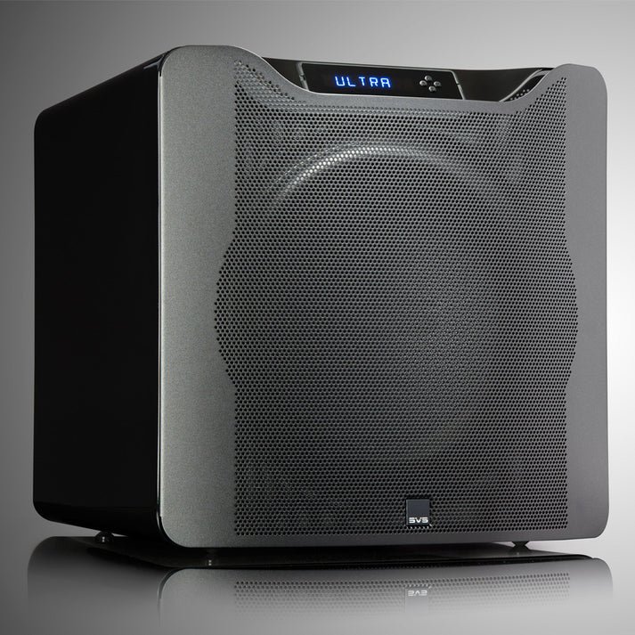 View of SVS SB16 Ultra Subwoofer with grill