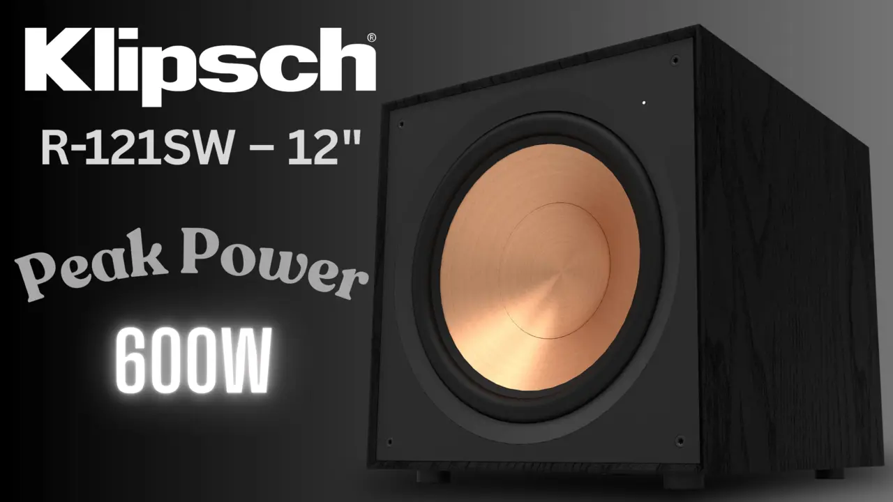 Klipsch R-121SW – Deep, Powerful Bass That Brings Your Movies & Music to Life